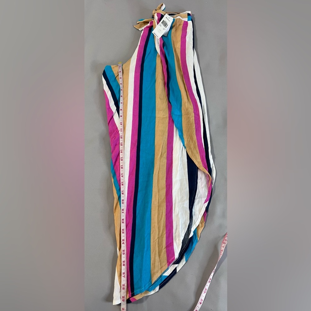 $50 Raisins Women’s Multicolor Striped Cover-Up Pants Swimsuit Size Medium NWT - Picture 5 of 11